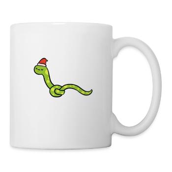 Snake Knorrige Lustig Lustige Weihnachts Fan Gesch - Tasse - Weiß - Rechts