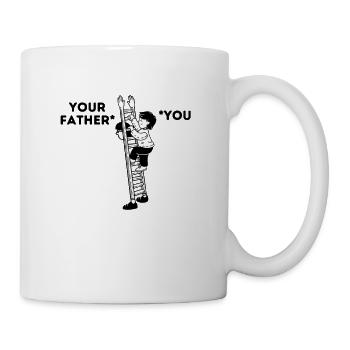 cadeau de tête drôle de conception de père - Mug blanc - blanc - Droite