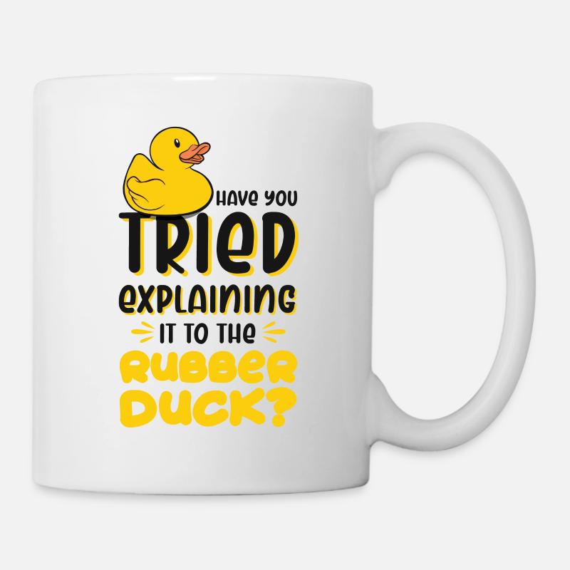 Programmer Programming Duck Rubber Duck - Mug - white