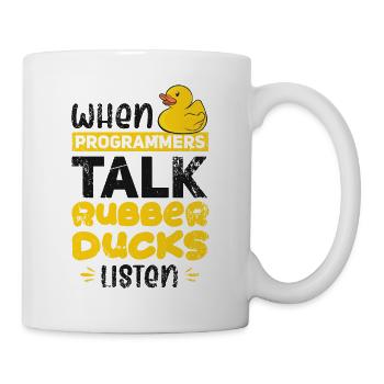 Programming Duck developer duck rubber duck - Mug - white - Right