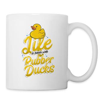 Life is better with Rubber Ducks rubber duck - Mug - white - Right