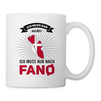 Ich muss Gar Nix Ich muss nur nach Fanö Fanø - Tasse - Weiß - Rechts
