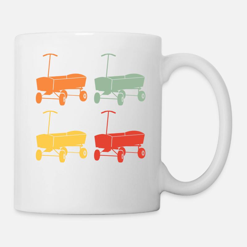 Boßeln Boßelwagen Retro Vintage Design Gift - Mug - white