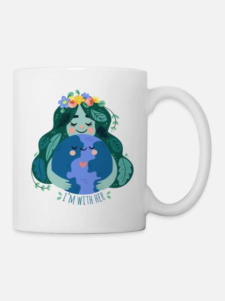 Mutter Erde Umwelt Natur Geschenk - Tasse - Weiß