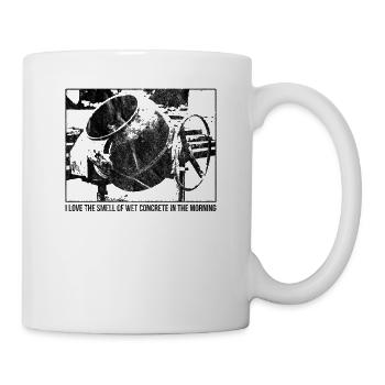 J'adore l'odeur du béton mouillé le matin - Mug blanc - blanc - Droite