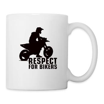 Motocross motocross helmet motocross motorcycle - Mug - white - Right