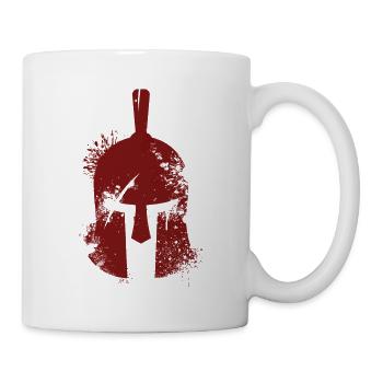 Spartan Casque guerrier Warrior Fitness Bodybuilding - Mug blanc - blanc - Droite