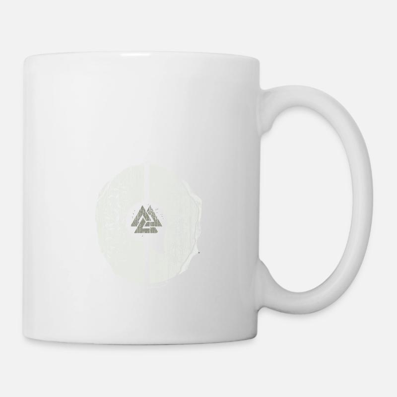Viking Viking Valhalla Odin Thor Teutonic Wolf - Mug - white
