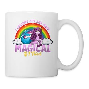 Licorne magique sirène Mernicorn Rainbow - Mug blanc - blanc - Droite