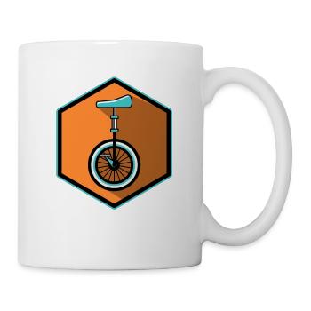 Monocycle Monocycle Circuit Extreme cycliste - Mug blanc - blanc - Droite