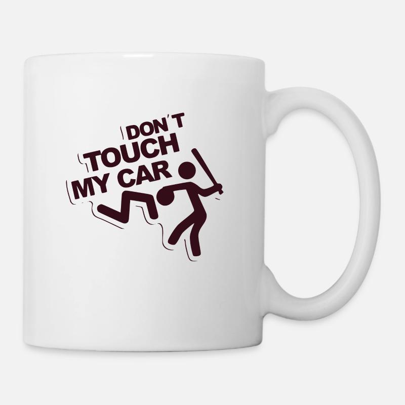 Tuning autocollant de voiture - Mug blanc - blanc