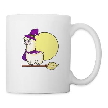 Alpaka Lama Landwirt Bauer Lustige - Tasse - Weiß - Rechts