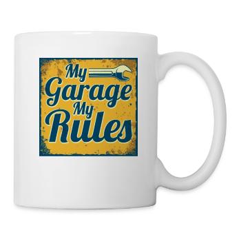 My Garage My Rules Automobile Auto Repair Shop Mechanic - Mug - white - Right