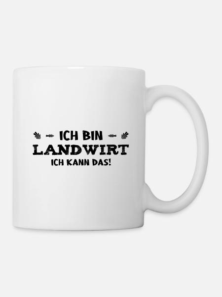 Ich bin Landwirt, ich kann das! - Landwirtschaft - Tasse - Weiß