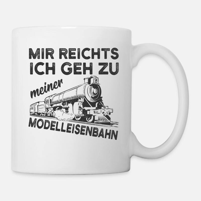 Modelleisenbahn - Tasse - Weiß