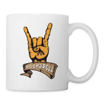 Rock and roll - Mug blanc - blanc - Droite