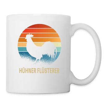 Hühnerflüsterer Huhn Landwirt Hühner Geschenkidee - Tasse - Weiß - Rechts