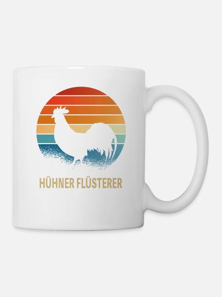 Hühnerflüsterer Huhn Landwirt Hühner Geschenkidee - Tasse - Weiß