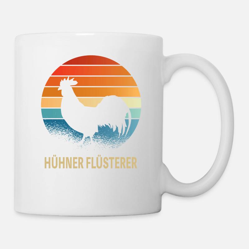 Hühnerflüsterer Huhn Landwirt Hühner Geschenkidee - Tasse - Weiß
