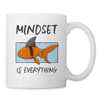 Le réglage du poisson rouge de requin d' est tout - Mug blanc - blanc - Droite