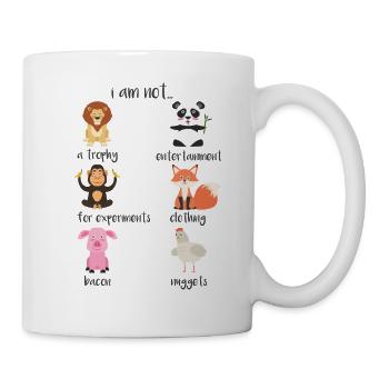 Animaux végétariens cadeau végétalien - Mug blanc - blanc - Droite