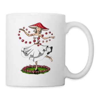 Hippie Zauberpilz - Tasse - Weiß - Rechts