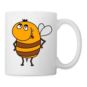 Abeille - Mug blanc - blanc - Droite