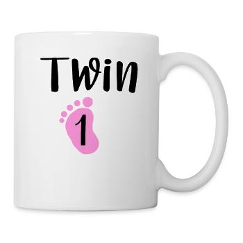Twin 1 | Girl - Mug - white - Right