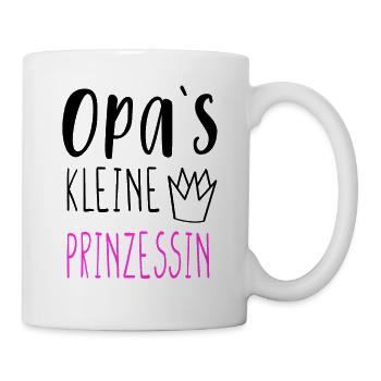 Opa's kleine Prinzessin - Tasse - Weiß - Rechts