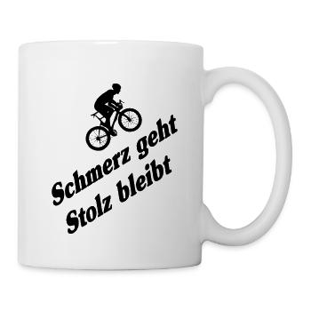 Rennrad Mountainbike - Tasse - Weiß - Rechts