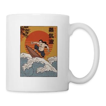 Surfer Samurai I Wave Warrior Surf - Mug blanc - blanc - Droite