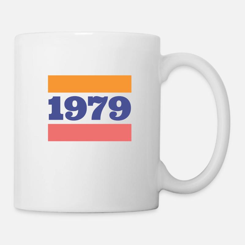 Né en 1979 Année Style rétro Joyeux anniversaire - Mug blanc - blanc