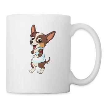 Chihuahua j'aime maman coeur pour un - Mug blanc - blanc - Droite