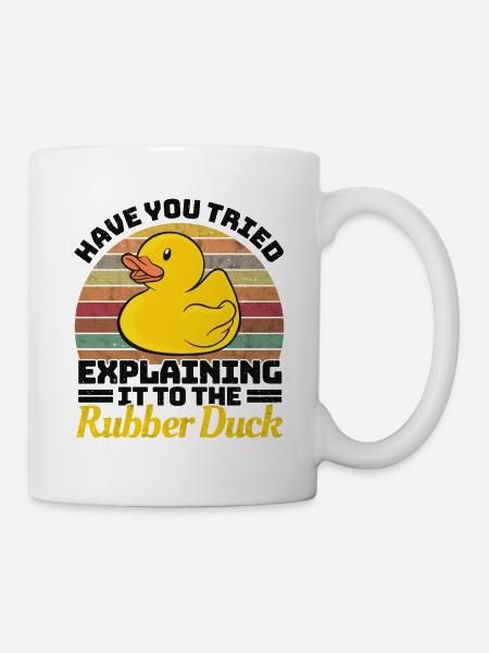 Programmer Programming Duck Rubber Duck - Mug - white