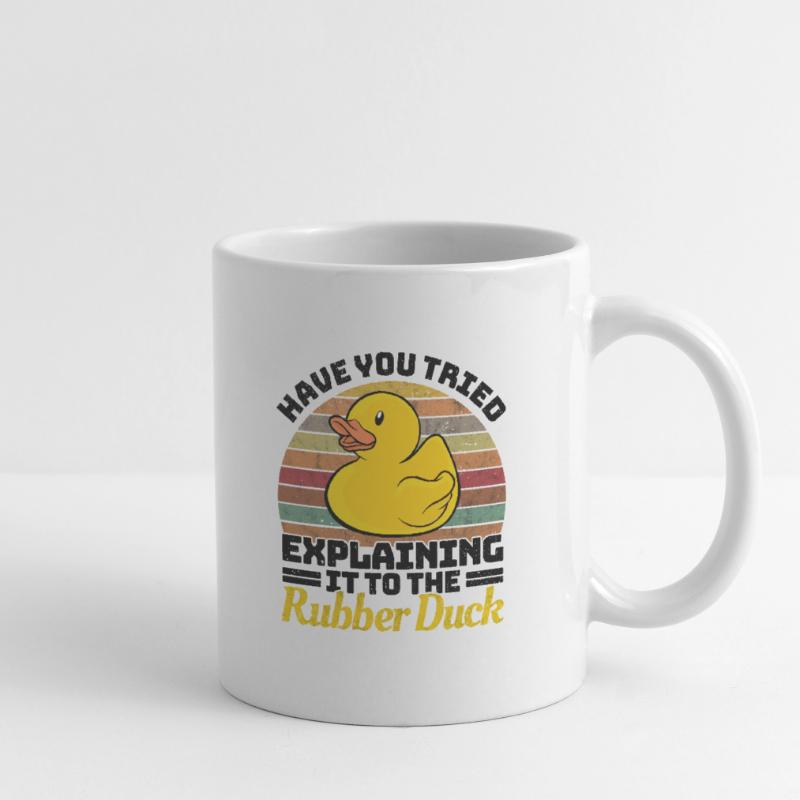 Programmierer Programming Duck Gummiente Tasse