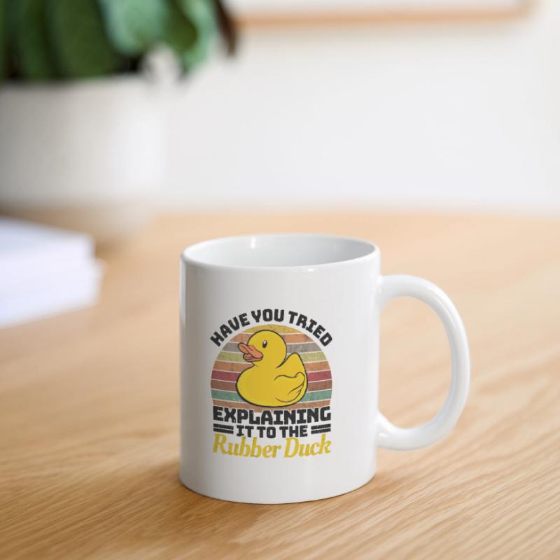 Programmierer Programming Duck Gummiente Tasse