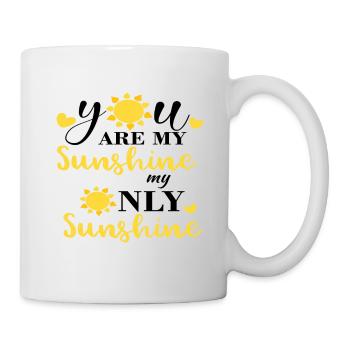 Sunflower flower motif ladies gift sayings - Mug - white - Right
