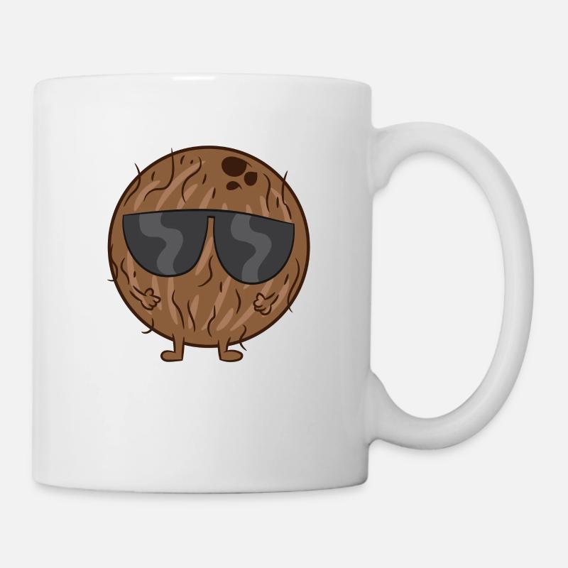 Funny Coconut Halloween Costume Coconut With - Mug - white
