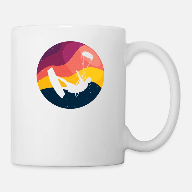 Kite Kiteboarding Kitesurfer Kiteboard Geschenk - Tasse - Weiß