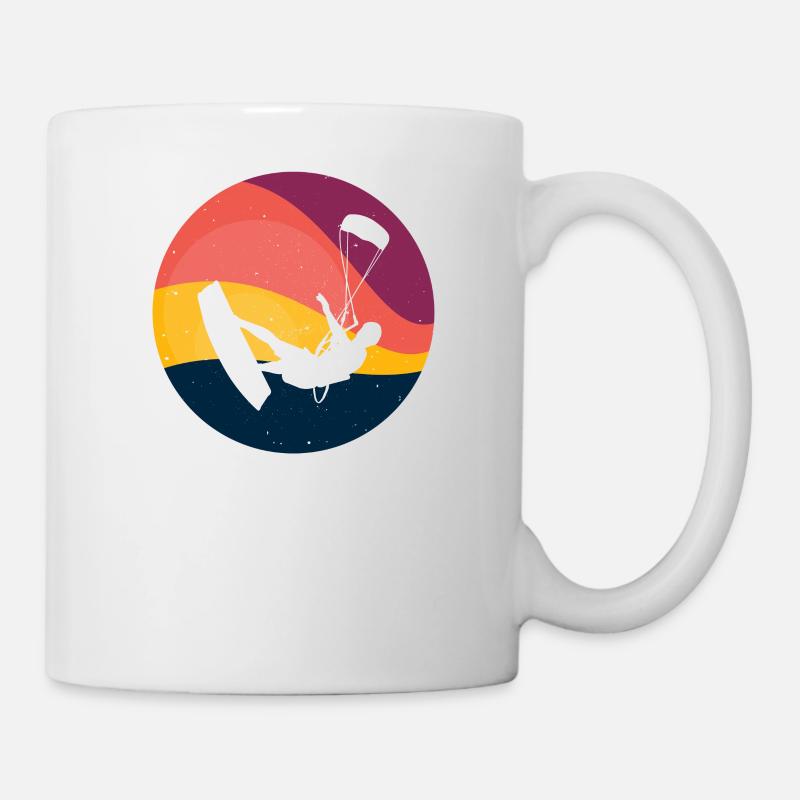 Kite Kiteboarding Kitesurfer Kiteboard Geschenk - Tasse - Weiß