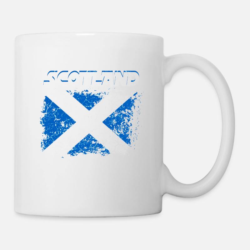 Schottland Flagge Schottisches Wappen Schottisch - Tasse - Weiß