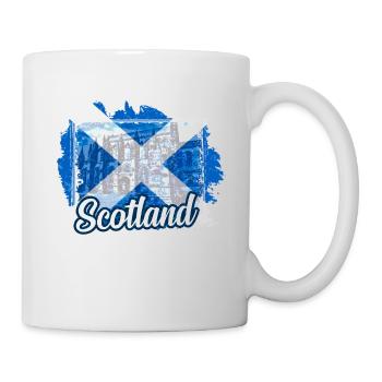 Drapeau de l'Écosse Armoiries écossaises Écossais - Mug blanc - blanc - Droite