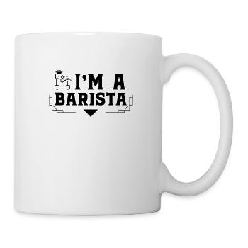 I am a barista - Mug - white - Right