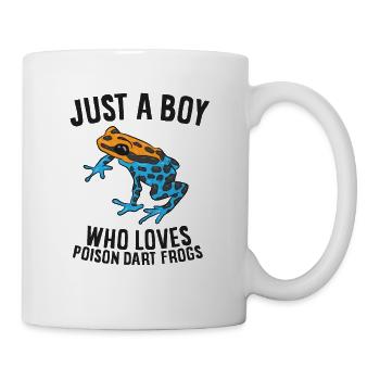 Juste un garçon qui aime les grenouilles flèches empoisonnées - Mug blanc - blanc - Droite