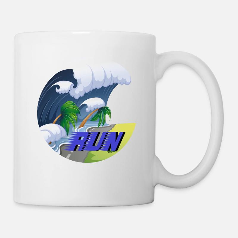 Tsunami Run - Mug - white