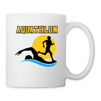 Aquathlon ein Sport ist nicht genug Swim And Run - Tasse - Weiß - Rechts