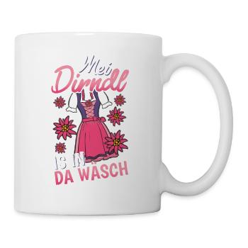 Mei Dirndl is in da Wäsch I Volksfest - Mug - white - Right