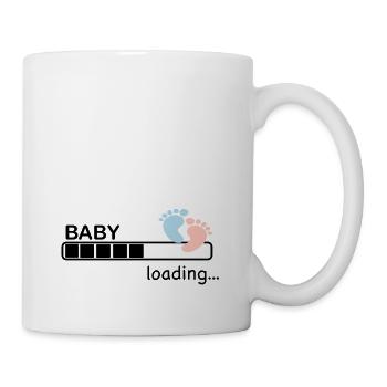 Baby Loading. Grossesse progéniture cadeau - Mug blanc - blanc - Droite