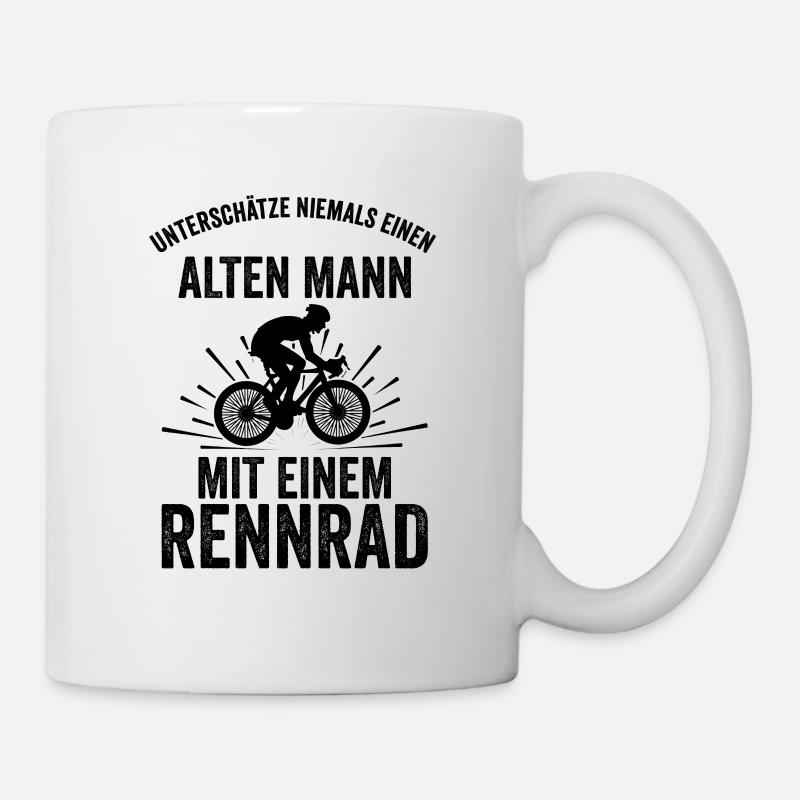 Unterschätze Niemals Einen Alten Mann Mit Einem - Tasse - Weiß
