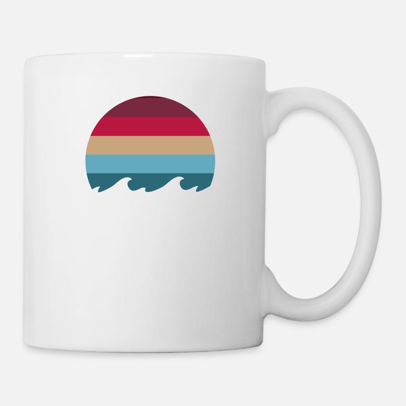 Vagues pastel - Mug blanc - blanc